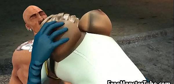  3D Power Girl gets eaten out and fucked hard andpowerfem-high 1